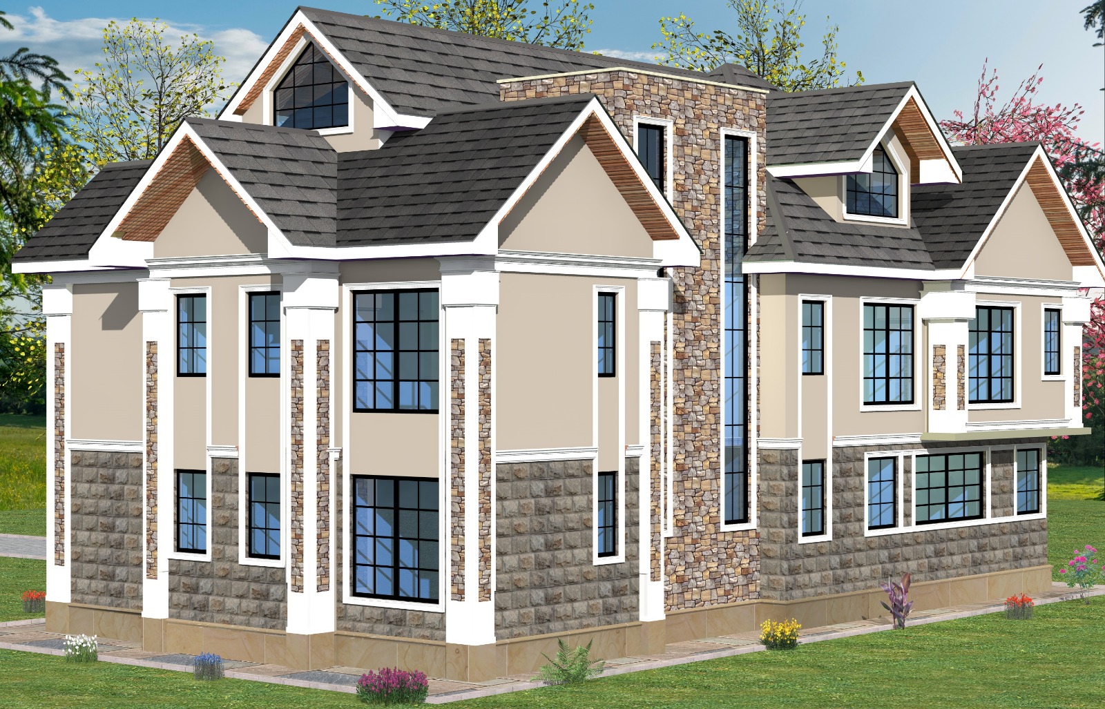 Modern Family Residence - Architectural Design project in Eldoret, Uasin Gishu by Prepegola Builders